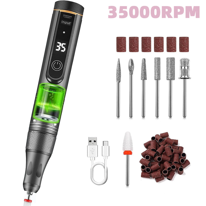 Ponceuse Électrique 35 000 RPM — Manucure Pro Sans Fil
