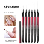 Set 3 Pinceaux Liner Ultra-Fins — Nail Art & Micro French vue 6