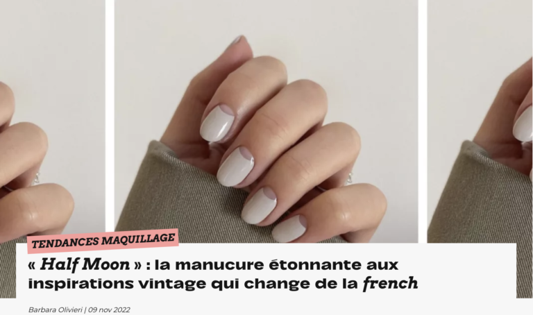 « Half Moon » : la manucure étonnante aux inspirations vintage qui change de la french